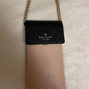 Kate Spade Black and Creamy Rose Crossbody Bag